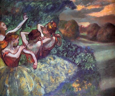 Edgar Degas- Four Dancers Edgar Degas