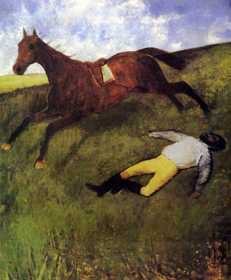Edgar Degas -The Fallen Jockey aka Fallen Jockey Edgar Degas