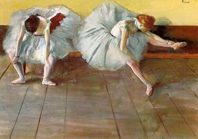 Edgar Degas- Two Ballet Dancers Edgar Degas