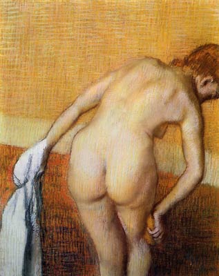Edgar Degas- Woman Having a Bath Edgar Degas