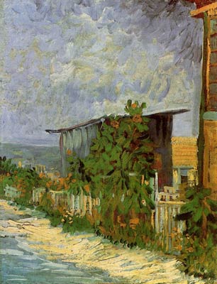 Montmartre Path with Sunflowers Van Gogh