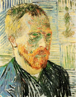 Self-Portrait with a Japanese Print Van Gogh