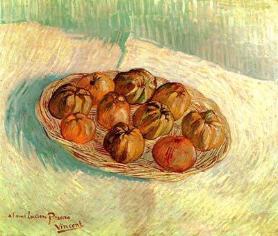 Still Life with Basket of Apples to Lucien Pissarro Vincent Van