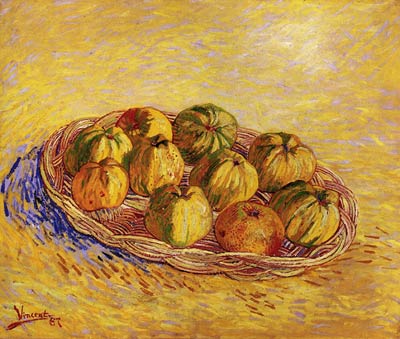Still Life with Basket of Apples Van Gogh