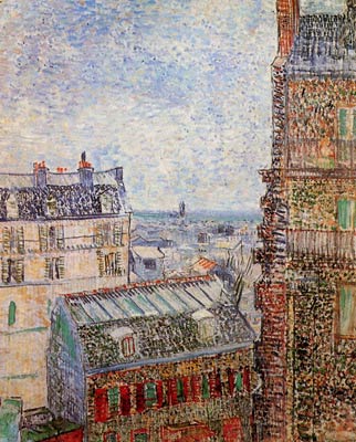 View of Paris from Vincent s Room in the Rue Lepic Van Gogh