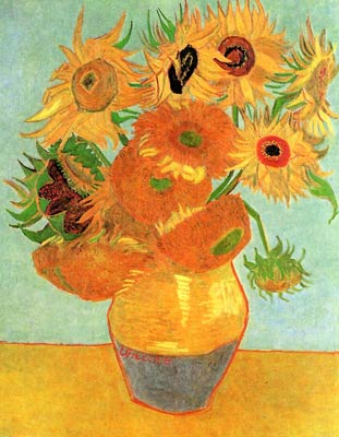 Still Life Vase with Twelve Sunflowers 1889 Vincent Van Gogh