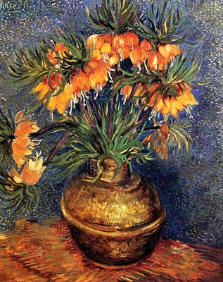Fritillaries in a Copper Vase 1887 Vincent Van Gogh
