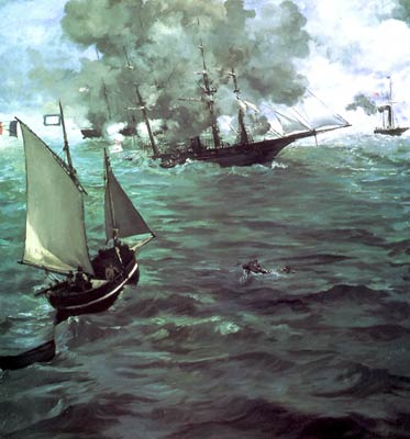 Battle of Kearsarge and the Alabama Eduard Manet