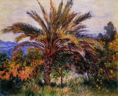 A Palm Tree at Bordighera Monet