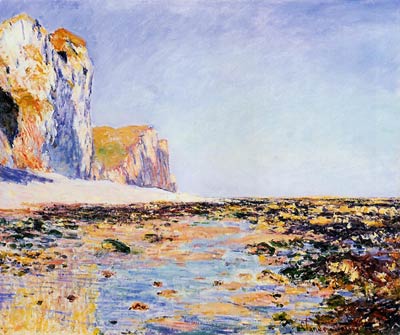 Beach and Cliffs at Pourville, Morning Effect Claude Monet