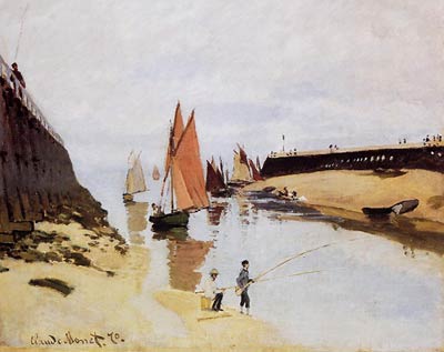 Entrance to the Port of Trouville Monet