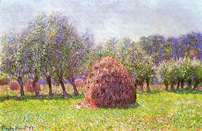 Heap of hay in the field Claude Monet