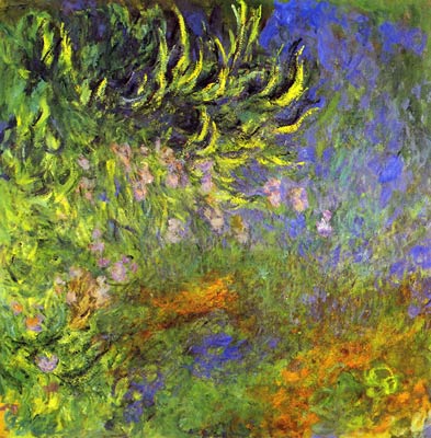 Iris in the lily pond Claude Monet