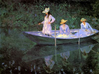 La Barque at Giverny Claude Monet