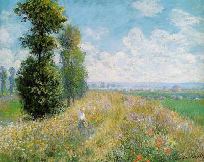Meadow with Poplars (also known as Poplars near Argenteuil) Clau