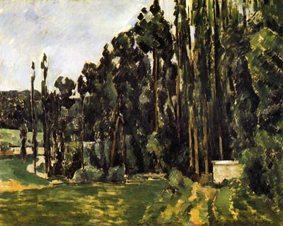 Poplars Paul Cezanne