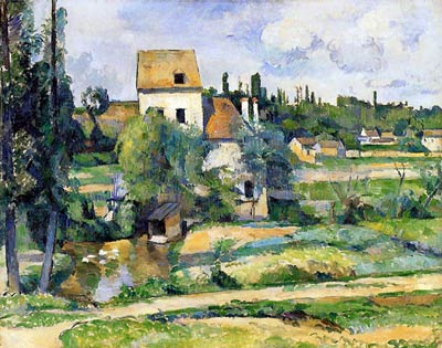 Mill on the Couleuvre at Pontoise Paul Cezanne