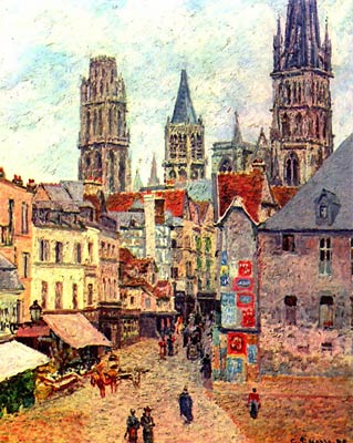 Rouen, Rue de lEpicerie Camille Pissarro
