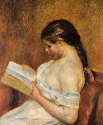 Young Girl Reading Pierre-Auguste Renoir
