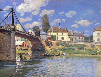 Bridge at Villeneuve-la-Garenne Alfred Sisley