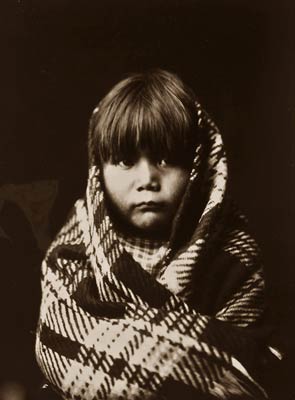 Navaho child Native American Indian Edward Curtis