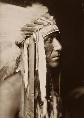 Pretty Paint Crow Man Native American Indian Man