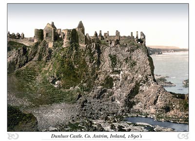 Dunluce Castle. Co. Antrim, Ireland,