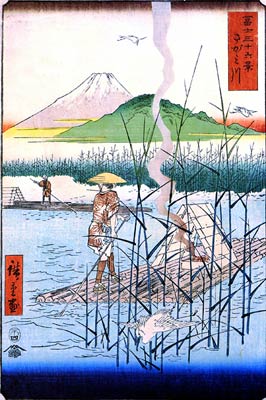 Sailing on The Sagami River Ando Hiroshige