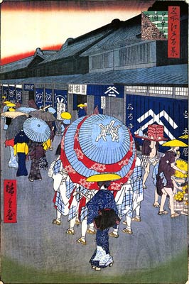 View of Nihonbashi Tori l-chome Ando Hiroshige