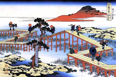 Bridge of Yatsuhashi Katsushika Hokusai