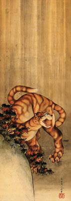 Tiger in the Rain Katsushika Hokusai