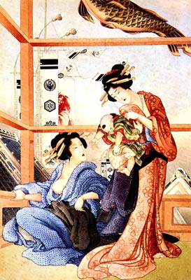 Breast Feeding Katsushika Hokusai
