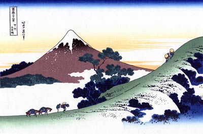 Mount Fuji, Inume Pass Kai Province Katsushika Hokusai