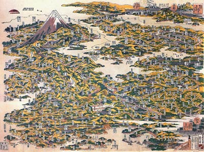Map of the Tokaido Road Katsushika Hokusai