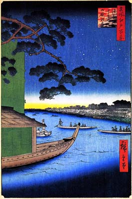 The Pine of Success and Oumayagashi on the Asakusa River