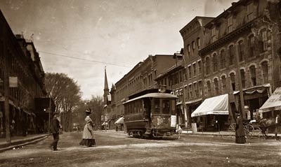 Main St. Brattleboro, Vermont 1907 Street railroad