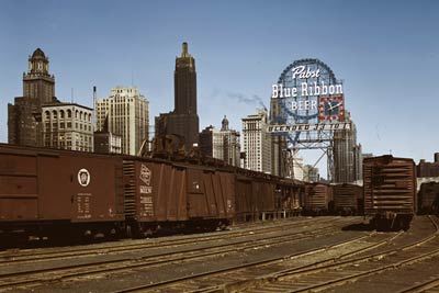 City of Chicago Railroad freight terminal 1943