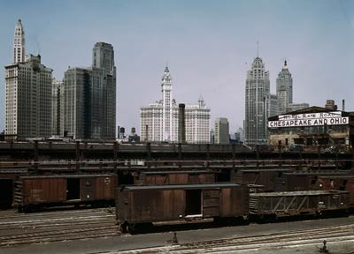 Illinois Central Railroad Chicago 1943