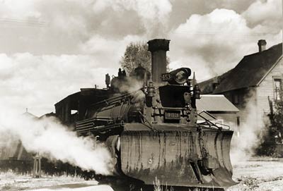 Locomotive train with snowplow 1940