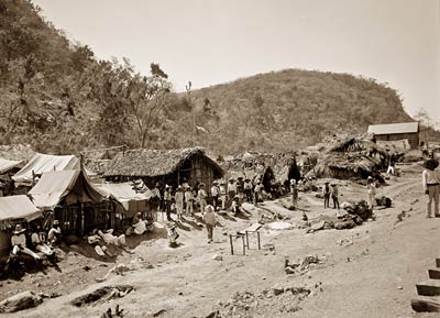 The quarry village of El Abra 19th century view