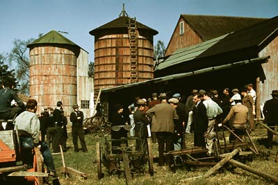 Farm auction, Derby Connecticut 1940 by Kack Delano