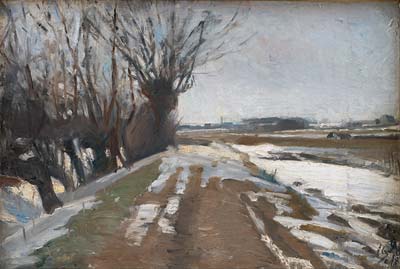 Winter Landscape. Utterslev near Copenhagen