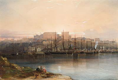Campbells Wharf, 1857