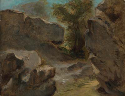 Landscape with rocks augerville 1854