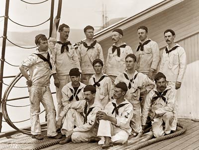 Group of seamen - New York US Naval Reserves