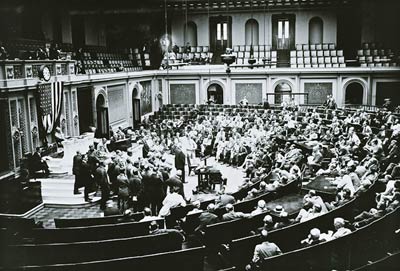 Cornelius Cole addressing the House of Representatives 1922