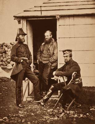 Captain Ponsonby, Pearson and Markham, staff of Sir George Brown