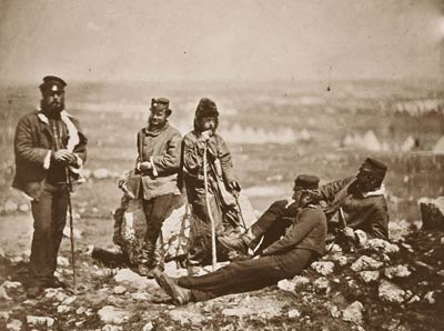 Officers of the 89th Regiment at Cathcart's Hill Crimean War