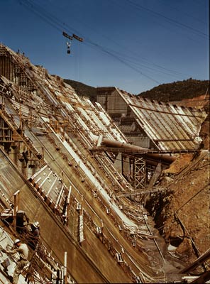 Shasta dam under construction, California June 1942