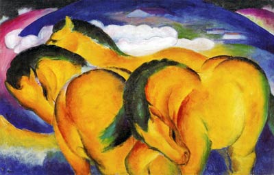 The Small Yellow Horses Franz Marc